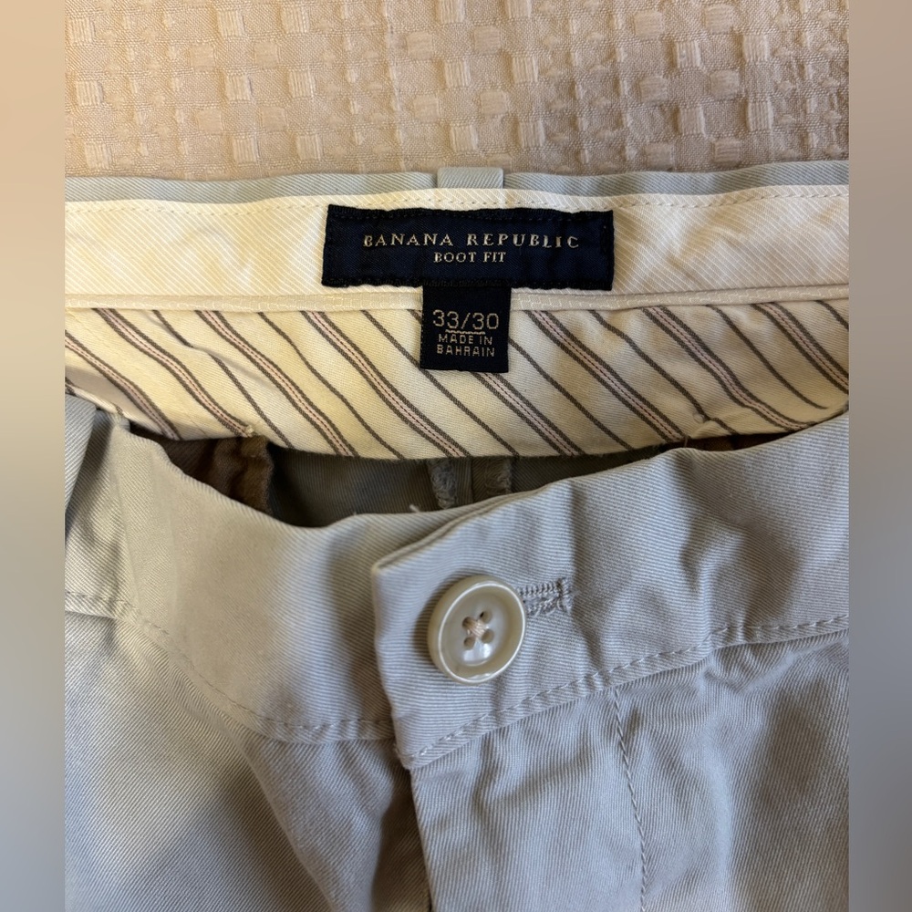 Men’s Banana Republic Gray Boot Fit Khakis
